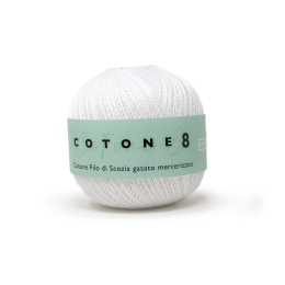 FILO UNCINETTO COTONE N.8 GOM.DA 100G