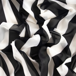 CHIFFON CREPE NICOLETTA RIGATO