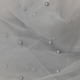 TULLE CON PERLINE NAVE