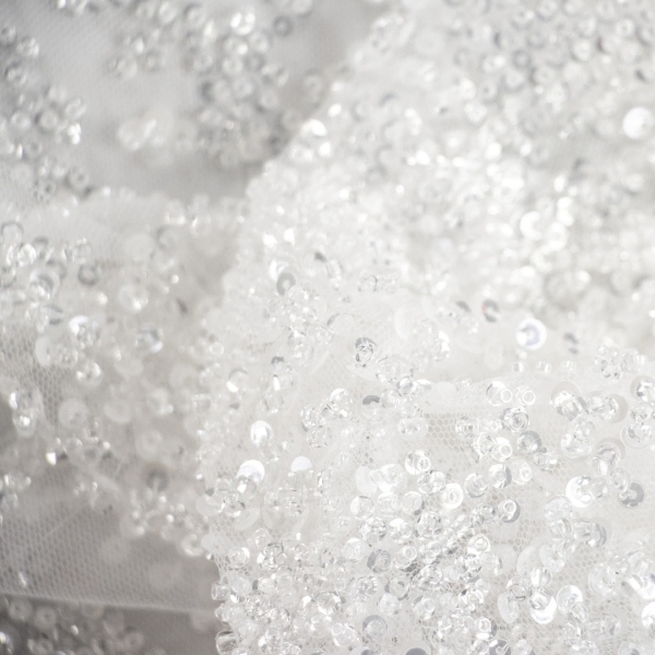 Stoffa Con Ricamo Crown E Pizzo - Tessuto Elegante Per Tende, Tovaglie E Abiti, 8cm Di Larghezza, 2 Iarde (Bianco) - Foto 6