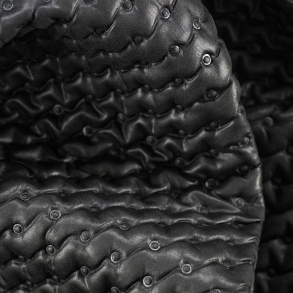 Satin Di Poliestere, Doppia Riga – Nero/giallo - Tessuti In Poliestere - Foto 3