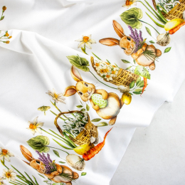 TOVAGLIA BALZATA CESTINI FIORITI